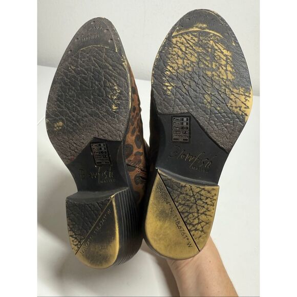 Blowfish Malibu Leopard Canvas Print Comfort  Booties Woman's Size 6 See Notes - Picture 8 of 16